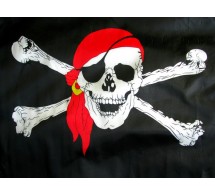 Флаг пиратский 40х65 см